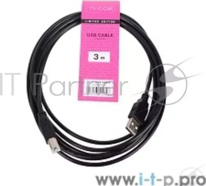 Кабель USB2.0 A-->B, TV-COM (3,0м) <USG100G-3M>