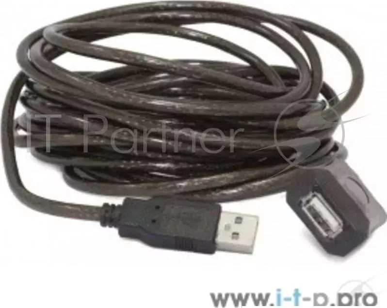 Кабель удлинитель USB 2.0 активный Gembird/ CABLEXPERT UAE 01 5M, AM/AF, 5м