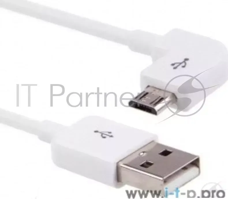 Кабель USB 2.0 ORIENT MU 215RB, Am micro Bm 5pin угловой, правый поворот 90гр, 1.5 м, белый