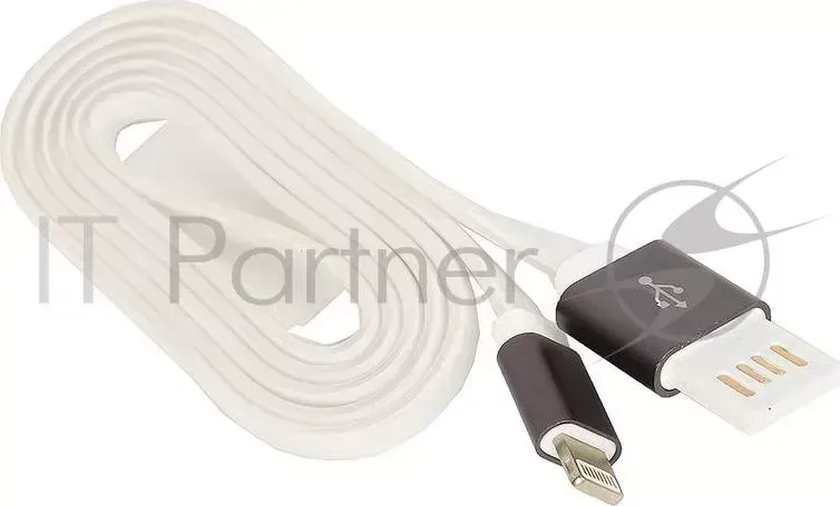 Кабель GEMBIRD USB 2.0 Cablexpert CC ApUSBgy1m, AM/Lightning 8P, 1м, силиконовый шнур, разъемы темно серый металлик, пакет