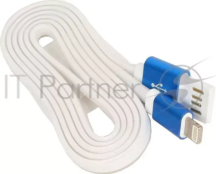 Кабель GEMBIRD USB 2.0 Cablexpert CC ApUSBb1m, AM/Lightning 8P, 1м, силиконовый шнур, разъемы синий металлик, пакет