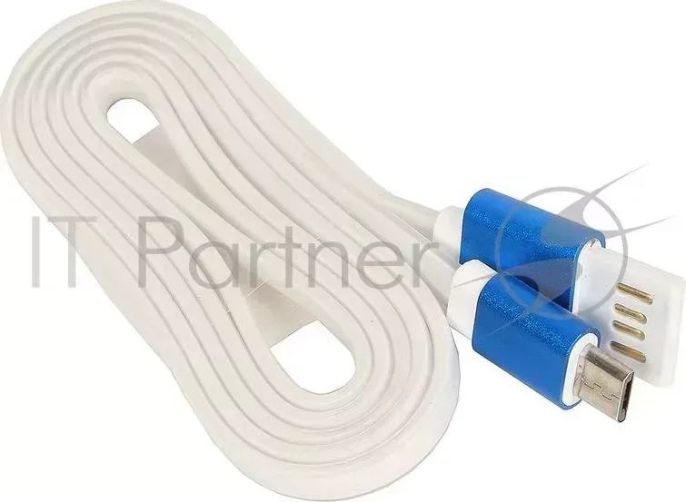Кабель GEMBIRD USB 2.0 Cablexpert CC mUSBb1m, AM/microBM 5P, 1м, силиконовый шнур, разъемы синий металлик, пакет