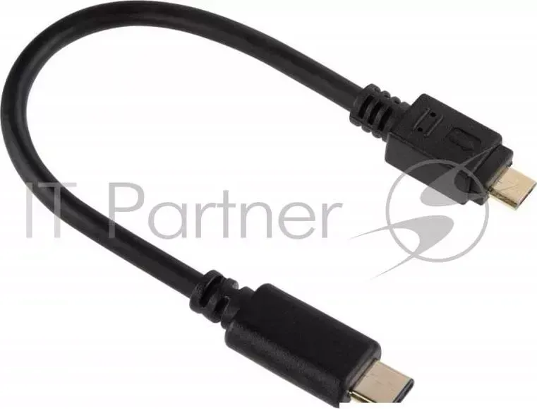 Кабель Hama USB-C-microUSB черный 0.75м (00135713)