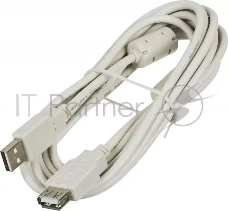 Кабель-удлинитель USB2.0 Ningbo USB A m /USB A f 3м феррит.кольца
