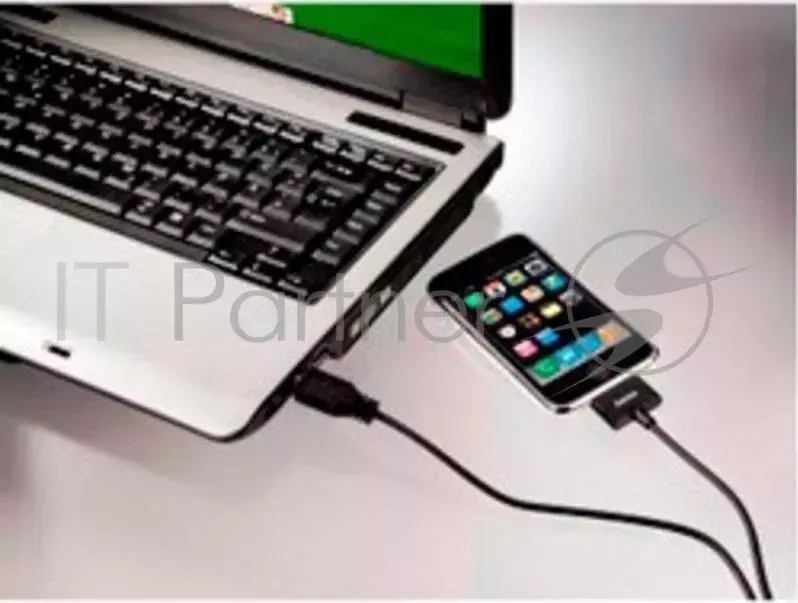 Кабель Hama USB-30-pin (Apple) черный 1м для Apple iPhone 3G/3GS/4/4S (00093577)