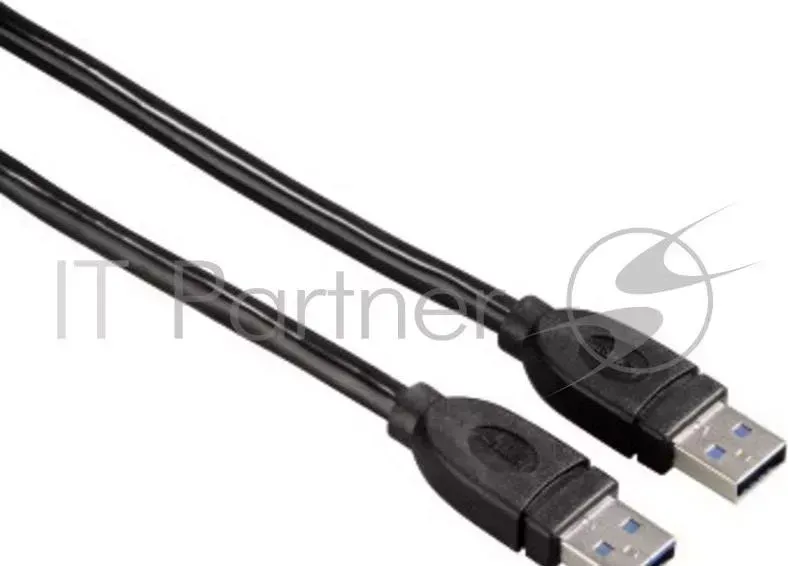 Кабель Hama H-54500 USB 3.0 A-A (m-m) 1.8 м экранированный 5 Гбит/с 1зв черный HAMA м 5