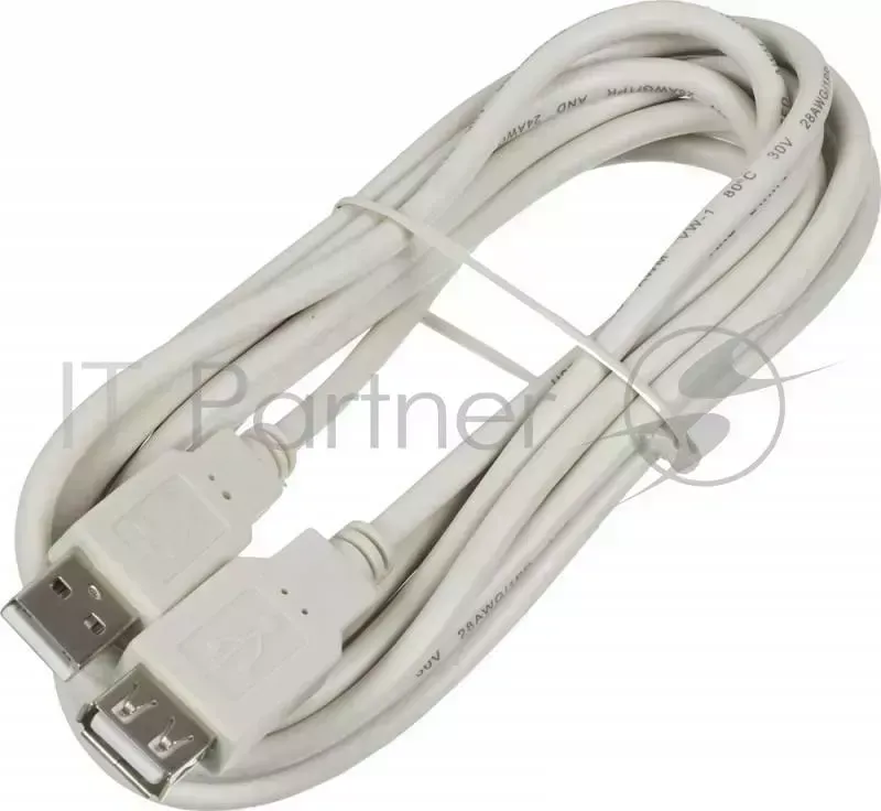 Кабель AM/AF USB2.0 3м Ningbo удлинитель USB 2.0, прозрачная изоляция, AM AF 3 BR