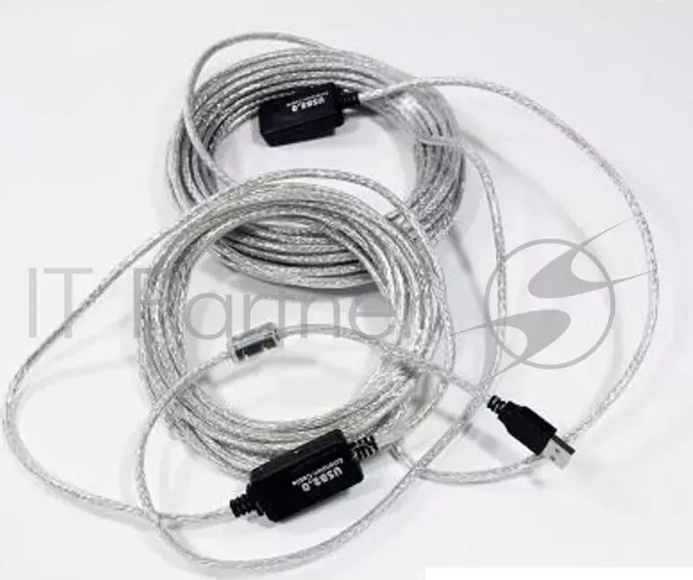 Кабель VCOM VUS7049 10M USB2.0 repeater, удлинительный активный Am Af 10м