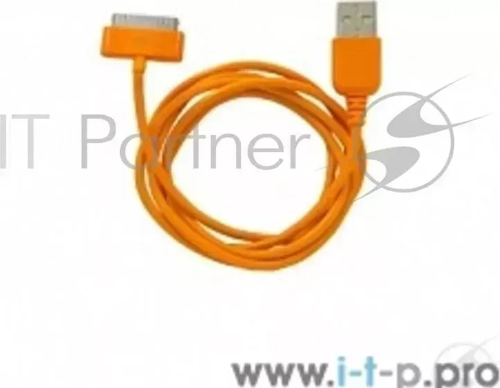 Кабель 30-pin to USB Human Friends Super Link Rainbow C Orange, 1м, для Iphone 3G\3Gs\4\4s, iPad 1\2\3, iPod 5 g\classic\nano 1 g\nano 2 g\nano 3 g\na CBR to C 5 1 2 3 4 g\