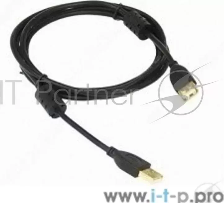 Кабель AM/AF USB2.0 1.8м KONOOS Pro удлинитель USB 2.0, черный, позол. разъемы., феррит. кольца, блистер, KC USB2 AMAF 1.8