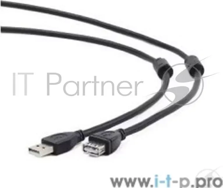 Кабель GEMBIRD /Cablexpert CCF2 USB2 AMAF 10 USB 2.0 Pro AM/AF, 3м, экран, 2феррит.кольца, черный, пакет