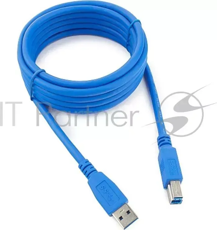 Кабель AM/BM USB3.0 3м GEMBIRD PRO позол. контакты, CCP USB3 AMBM 10