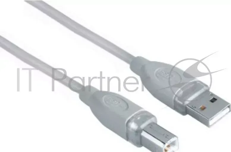 Кабель USB2.0 Hama H-45021 (серый) USB A (m)/USB B (m) 1.8м экран. HAMA 2.0 A B m m , 1.8 м, *, серый H 45021