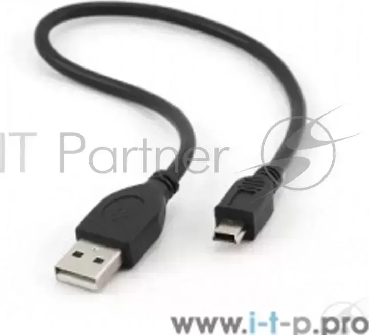 Кабель GEMBIRD CCP 2 AM5P 1 PRO для соед. 0,3м AM/miniBM позол.конт., черный