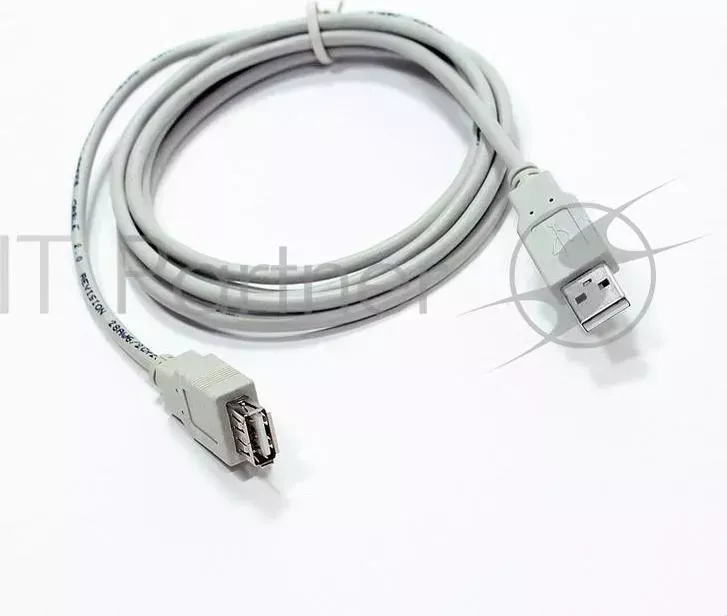 Кабель USB2.0 AM/AF 1.8м удлинительный Telecom VUS6936T 1.8MTO прозрачная изоляция 6937500800325