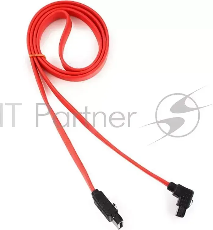 Кабель интерфейсный SATA CABLEXPERT CC M DATA90 0.8M, 80см, угловой разъем, 7pin/7pin, защелка, пакет