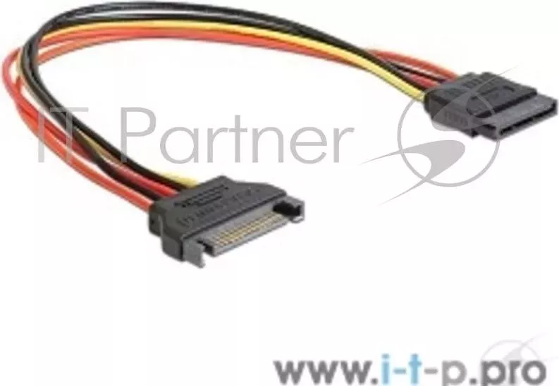 Удлинитель кабеля питания SATA CABLEXPERT CC MF 01, 15pin M /15pin F , 30см