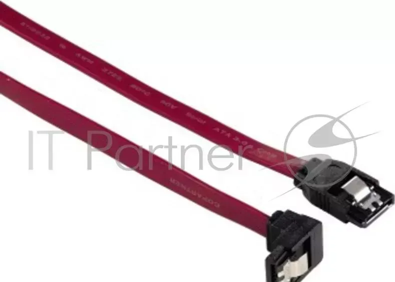 Кабель SATA III Hama H-54576 SATA/SATA 0.6м (00054576) HAMA H 54576 внешний 6Гбит/с угловые штекеры 0.6 м красный