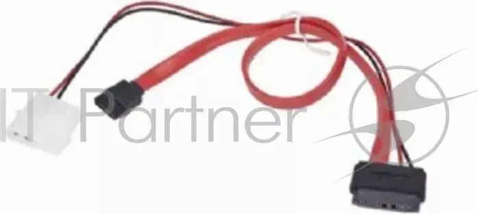 Кабель GEMBIRD /Cablexpert Combo miniSATA , molex SATA/miniSATA, 6pin 7pin, длина инт 50см, пит 30см CC SATA C3