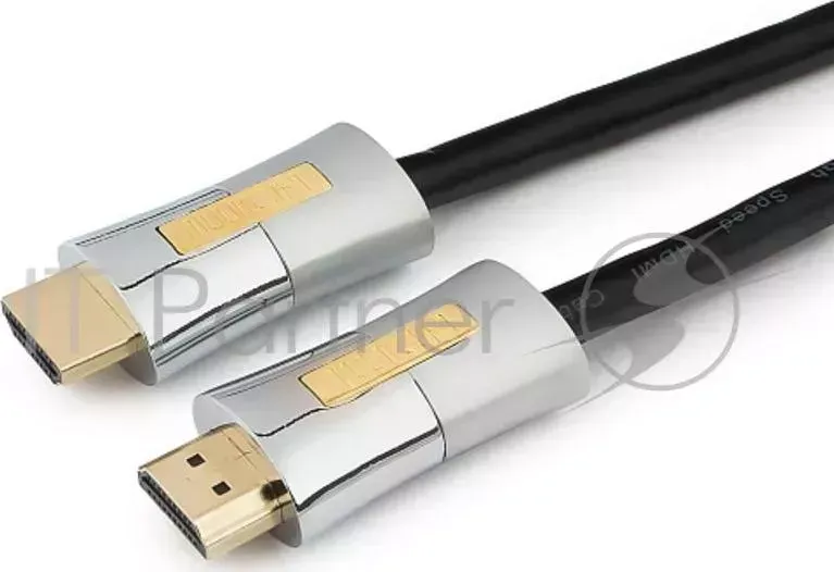 Кабель HDMI Cablexpert, серия Platinum, 1 м, v2.0, M/M, позол.разъемы, металлический корпус, ферритовые кольца, блистер (CC-P-HDMI01-1M) CABLEXPERT 1
