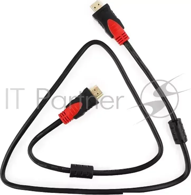 Кабель HDMI Cablexpert, серия Silver, длина 1 м, v1.4, M/M, позол.разъемы, феррит. кольца, коробка CABLEXPERT , 1