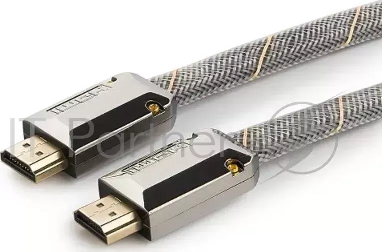 Кабель HDMI Cablexpert, серия Platinum, 1,8 м, v2.0, M/M, плоский, позол.разъемы, металлический корпус, нейлоновая оплетка, блистер CABLEXPERT ,