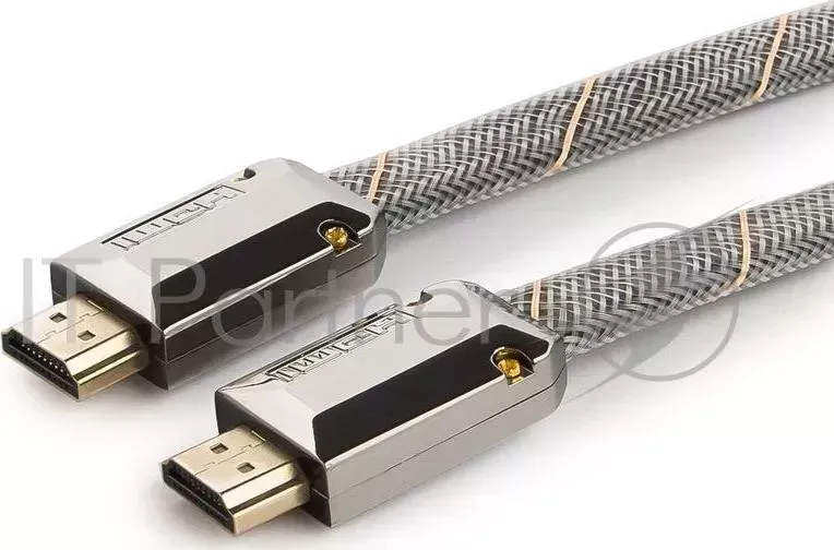 Кабель HDMI Cablexpert, серия Platinum, 3 м, v2.0, M/M, плоский, позол.разъемы, металлический корпус, нейлоновая оплетка, блистер CABLEXPERT , 3