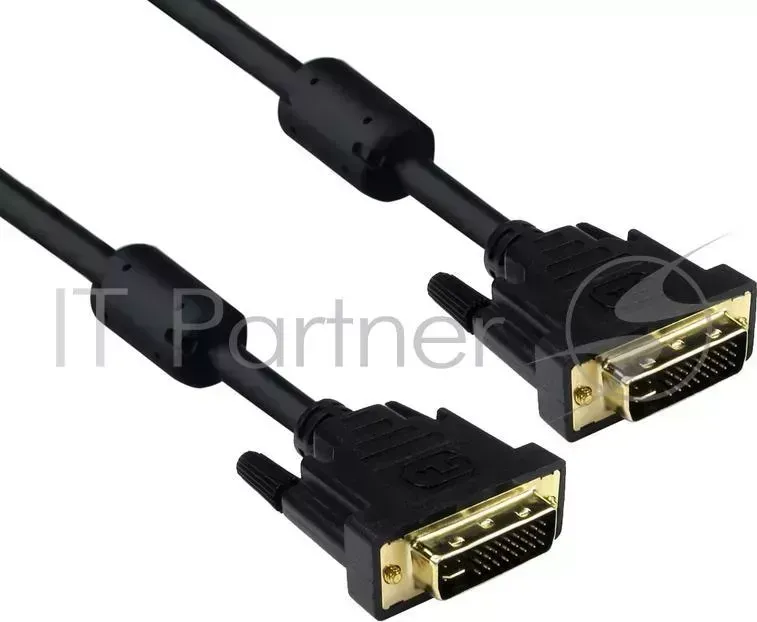 Кабель Exegate EX191095RUS DVI dual link (25M-25M) 3м , 2 фильтра, позолоченные контакты
