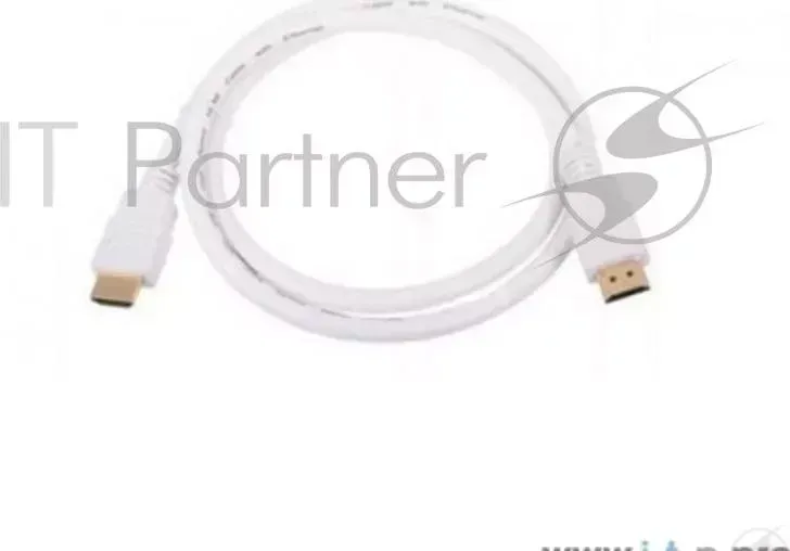 Кабель цифровой HDMI-HDMI 1.4V; 1m, плоский, белый, TV-COM <CG200FW-1M>