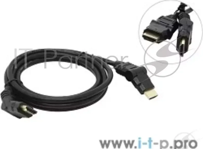 Кабель Telecom HDMI 19M/M с двумя поворотными коннекторами ,1.8м, 1.4V CG501D A180 1.8M