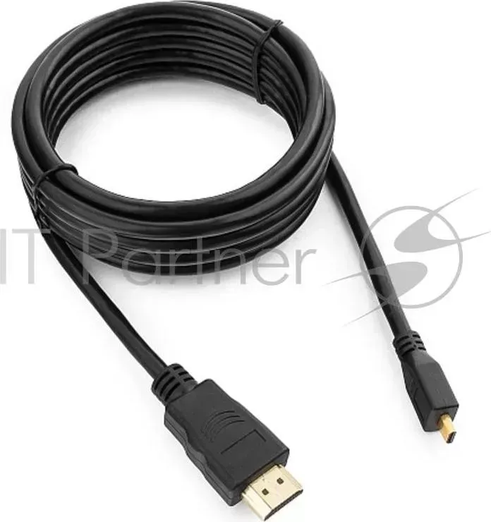 Кабель HDMI-microHDMI Gembird/ CABLEXPERT CC D 10, 19M/19M, 3.0м, v1.3, черный, позол.разъемы, экран, пакет