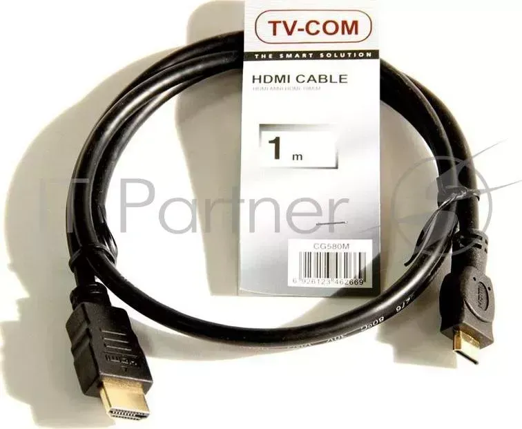 Кабель TV-COM HDMI to MiniHDMI ver1.4V+3D, 1m (CG580M-1M) 6926123462669 Telecom TV COM to Mini ver1.4V 3D, 1m CG580M 1M