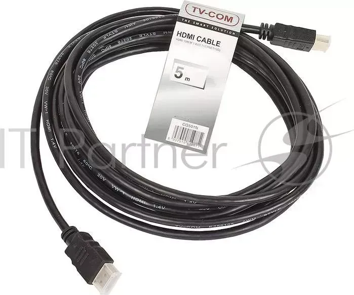 Кабель цифровой HDMI19M to HDMI19M, V1.4+3D, 5m, TV-COM Telecom to ,