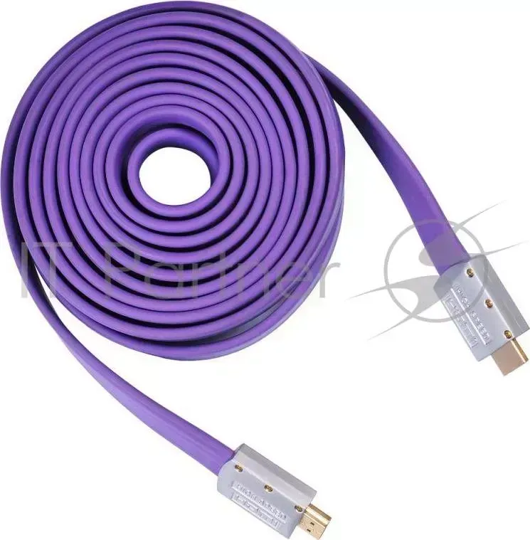 Кабель аудио-видео Buro HDMI (m)/HDMI (m) 5м. черный (HDMI 19M-19M V1.4 FL) BURO -видео / (