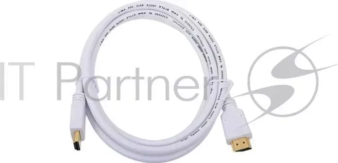 Кабель HDMI GEMBIRD /Cablexpert , 1.8м, v1.4, 19M/19M, белый, позол.разъемы, экран, пакет CC 4 W 6