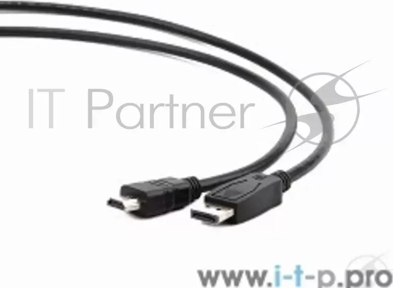 Кабель DisplayPort-HDMI GEMBIRD /Cablexpert 1м, 20M/19M, черный, экран, пакет CC DP HDMI 1M