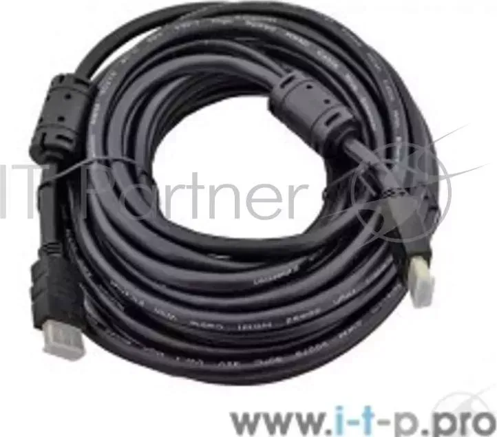 Кабель HDMI v.1.4 10м Telecom , 2 фильтра, 19M 19M, с позолоченными контактами, CG511D 10M
