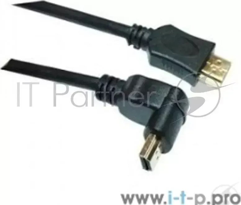 Кабель VCOM VHD6260D 5MB 19M/M угловой коннектор 5м, 1.4V 3D,Blister
