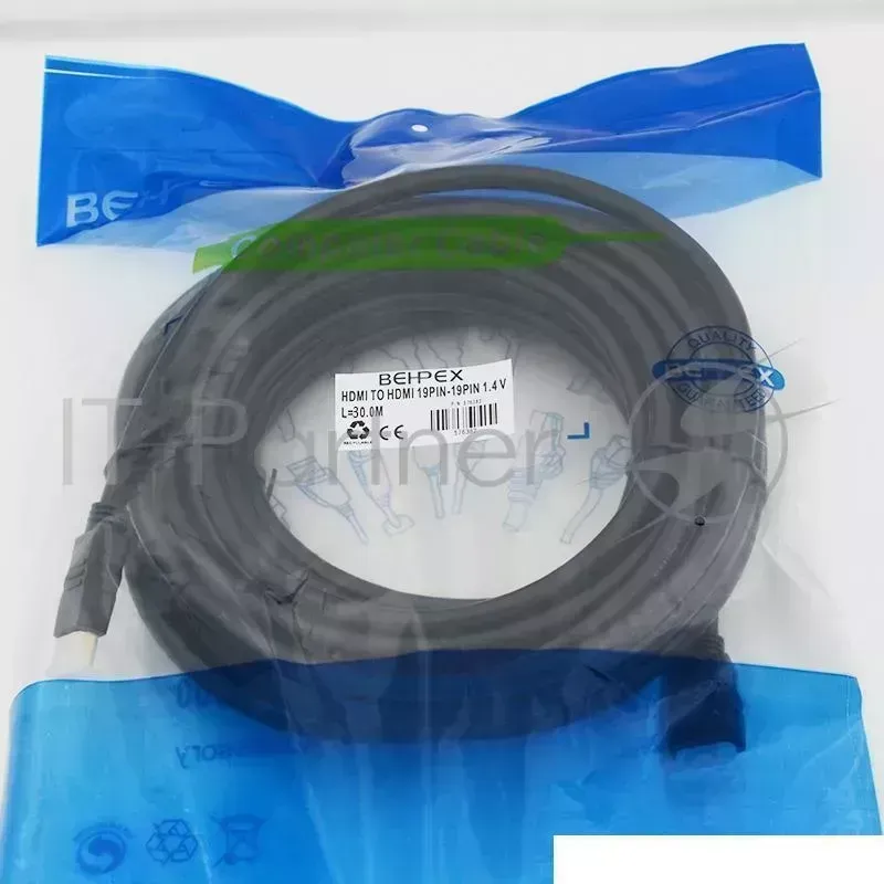 Кабель аудио-видео HDMI (m)/HDMI (m) 20м. черный Behpex -видео /