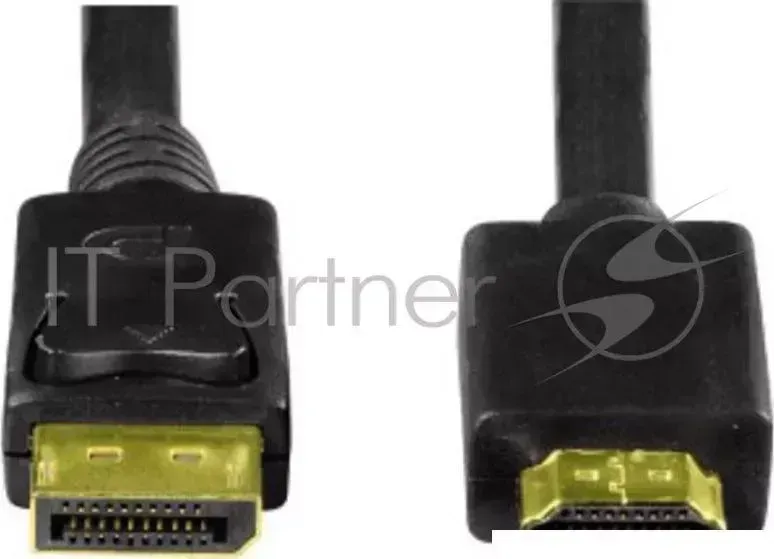 Кабель Display Port Hama H-54594 DisplayPort (m)/HDMI (m) 1.8м Позолоченные контакты HAMA H 54594 HDMI m m 1.8 м 3зв черный