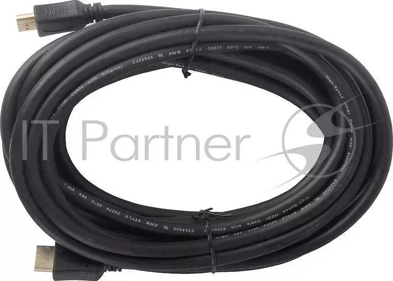 Кабель HDMI GEMBIRD /Cablexpert, 7.5м, v1.4, 19M/19M, черный, позол.разъемы, экран, пакет CC 4 7.5M