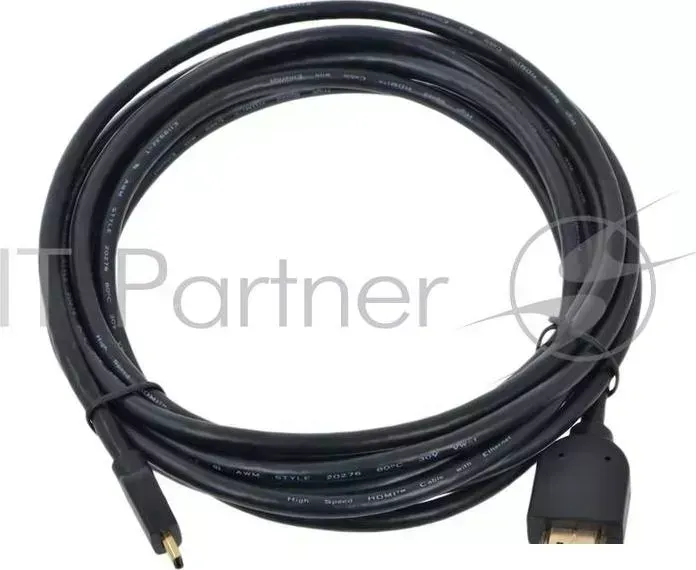 Кабель GEMBIRD HDMI microHDMI позол.разъемы , 19м/19м,3.0 м,черный, CC HDMID 10