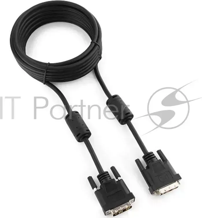 Кабель DVI-D single link GEMBIRD /Cablexpert , 19M/19M, 4.5м, черный, экран, феррит.кольца, пакет CC DVI BK 15