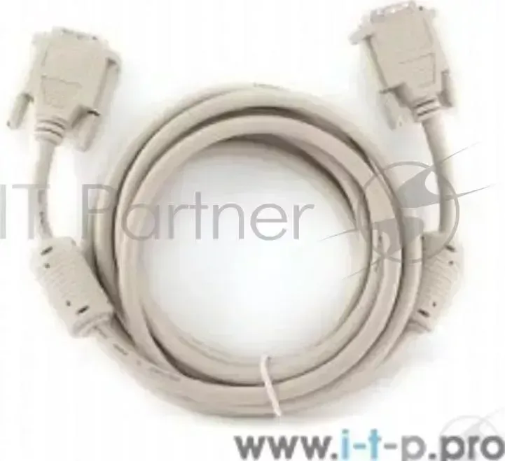 Кабель DVI-D single link GEMBIRD , 3м, 19M/19M экран, феррит.кольца, пакет CC DVI 10