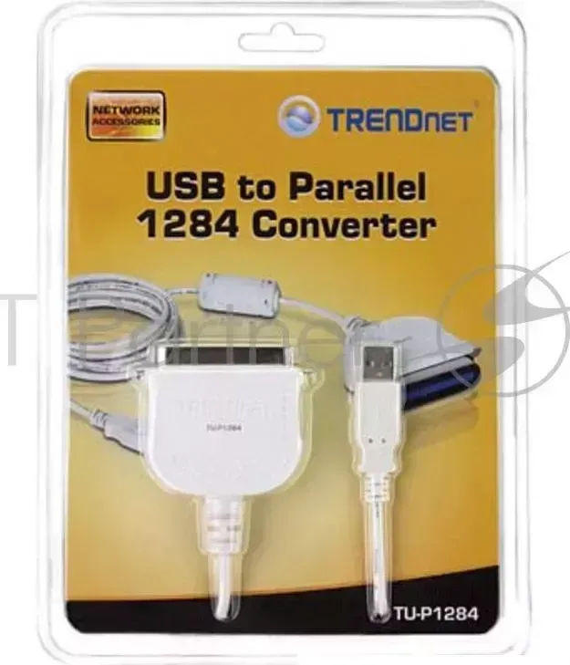 Кабель USB/LPT 2м TRENDNet Подключение принтера к usb порту USB Centronics36, феррит.фильтр, TU P1284