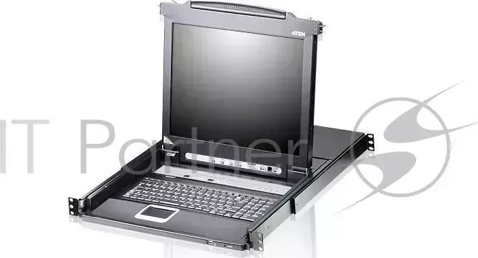 Коммутаторы консоли ATEN SINGLE RAIL 16P PS/2 USB LCDKVMP 17INCH CL5716MR .