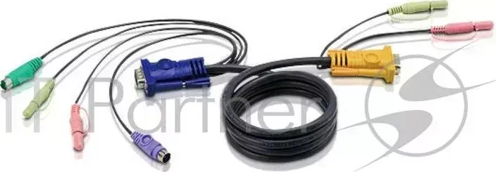 Кабель ATEN CABLE HD15M/MD6M/MD6M/SP/SP SP 3M*2L 5303P