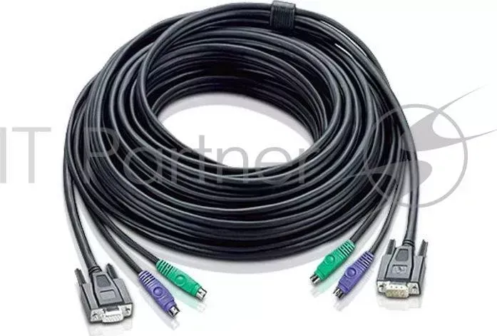 Кабель ATEN CABLE HD15M/MD6M/MD6M HD15F/M 3M/
