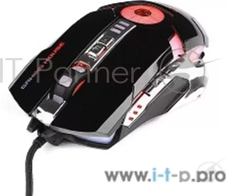 Мышь игровая GEMBIRD MG 530, USB, 5кнопок колесо кнопка кнопка огонь, 3200DPI, подсветка, 1000 Гц, программное обеспечение для создания макросов