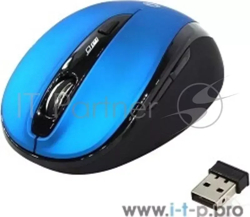 Мышь беспроводная беззвучная Smartbuy 612AG синяя, Blue SBM-612AG-BK